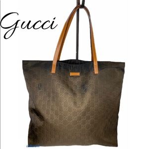 Authentic Gucci Guccisma Nylon Tote